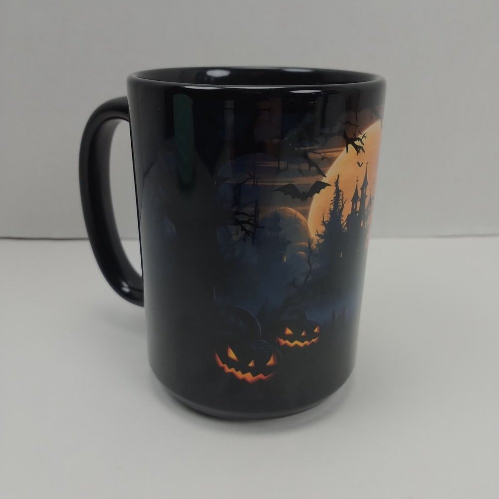 Halloween 15oz. Ceramic Coffee Mug Scary Scene Great Ghostly Gift Spooky Season - Picture 6 of 8